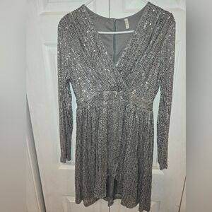 Silver Glitter Dress